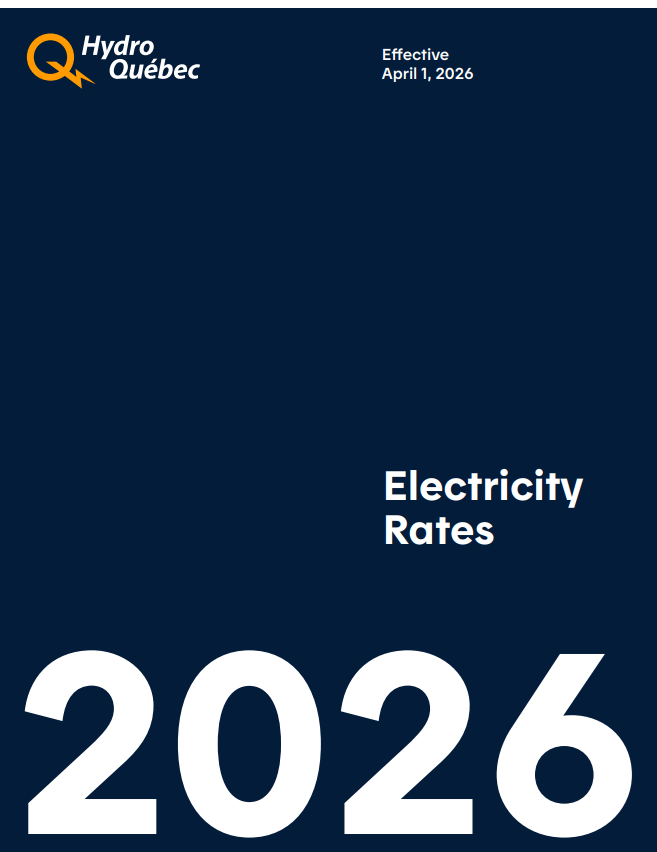 Image of the PDF Electricity Rates document effective since April 1, 2026